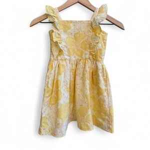 Yellow Floral Babydoll Dress Girls Size 5 Baby Gap Easter Spring
